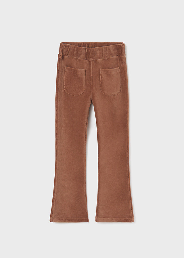 Corduroy Leggings for Girls - brown medium solid, Girls