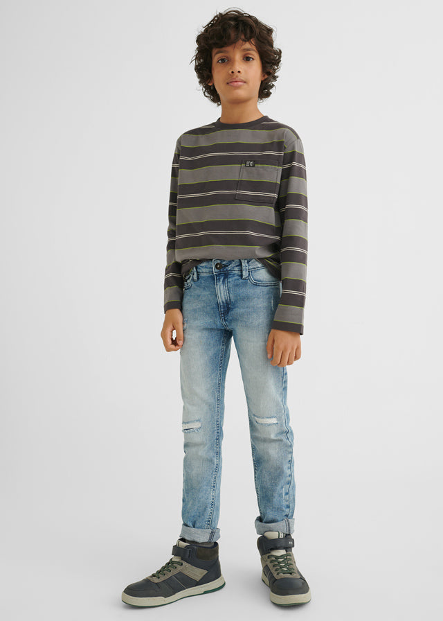 kompas frekvens Garanti Long ripped jeans ECOFRIENDS straight fit boy MAYORAL – Euro Kids USA