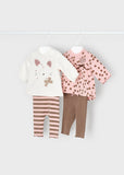 4 Piece Knitted Leggings set ECOFRIENDS Newborn Girls MAYORAL