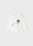 ECOFRIENDS embroidered long-sleeved T-shirt baby girl MAYORAL