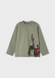 ECOFRIENDS long sleeved T-shirt with positioned graphic boy MAYORAL