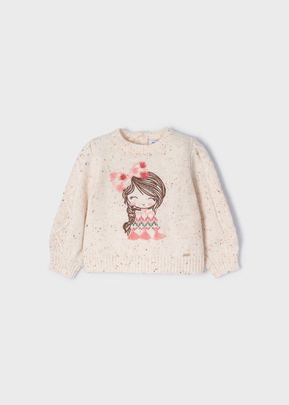 Embroidered Sweater baby girl  MAYORAL