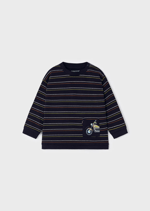 Long Sleeve Striped T-shirt baby boy MAYORAL