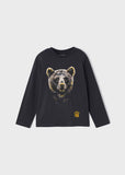 Long Sleeve T-shirt with Bear detail ECOFRIENDS boy MAYORAL