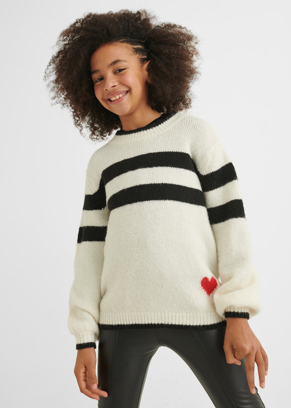 Sweater with Stripes ECOFRIENDS girl MAYORAL
